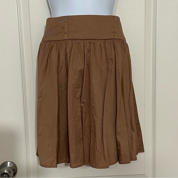 Dynamite Pleated Skirt Brown - Picture 1 of 3
